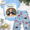 Mariah Carey Christmas Blue Portrait Design Pajamas Set