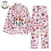 Joy To The World Love Came Down Blue Christmas Design Pajamas Set