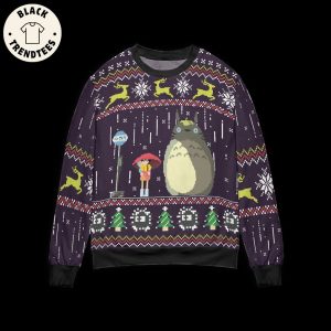 Totoro The Ugly Christmas Design 3D Sweater