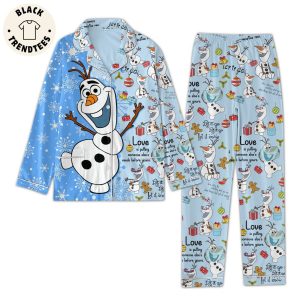 Let It Go Blue Christmas Design Pajamas Set