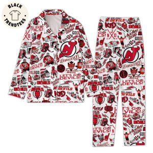 Let’s Go Devils Jersey Mascot Design Pajamas Set