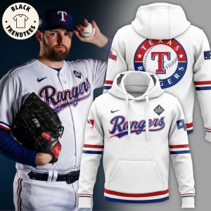 Limited Texas Rangers World Series 2023 White Nike Logo Design 3D Hoodie