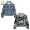 Ready To Work Dennver Nuggets Tiger Design Hooded Denim Jacket