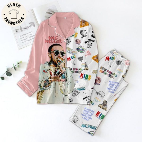 Mac Miller Kids Portrait Design Pajamas Set