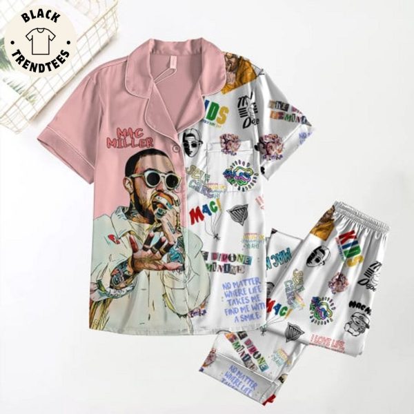 Mac Miller Kids Portrait Design Pajamas Set