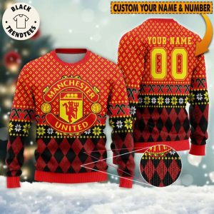 Manchester United Red Design 3D Sweater