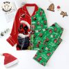 Merry Britmas Kiss Me Baby One More Time Design Pajamas Set