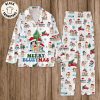 Grinchmas My Day Im Booked Green Christmas Design Pajamas Set