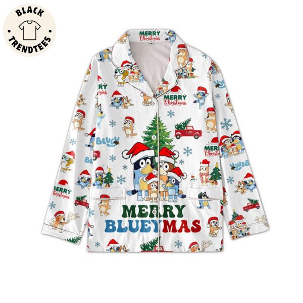 Merry Blueymas Christmas Design Pajamas Set