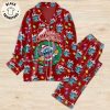 Merry Christmas White Red Design Pajamas Set