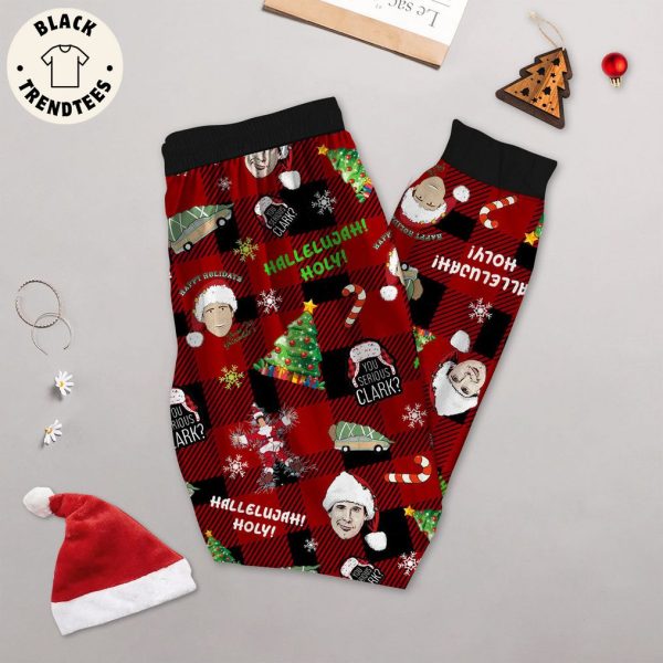 Merry Christmas Kiss My Ass Kiss Your Ass Christmas Black Design Pajamas Set