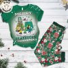 Merry Christmas Kiss My Ass Kiss Your Ass Christmas Black Design Pajamas Set