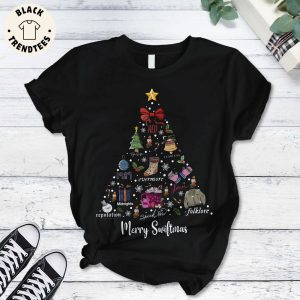 Merry Swiftmas Taylor’s Version Black Design Pajamas Set