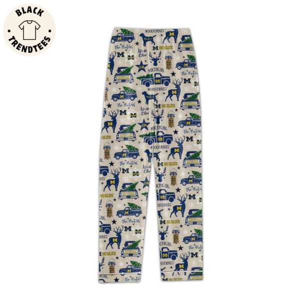 Michigan Grinch Design Pajamas Set