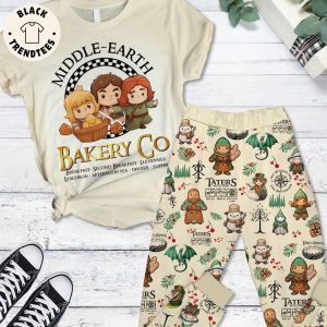 Middle Earth Bakery Co Christmas Design Pajamas Set