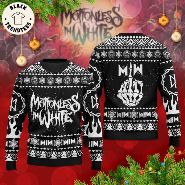 Motionless In White Black Christmas Design 3D Sweater