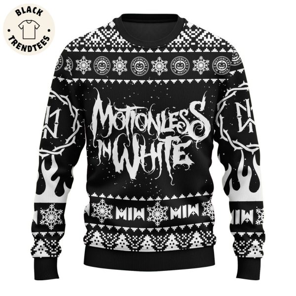 Motionless In White Black Christmas Design 3D Sweater