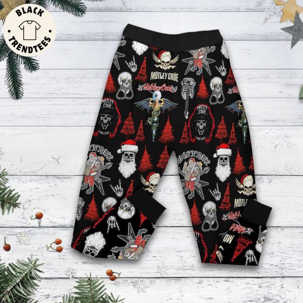 Motley Criie Christmas Sweet Black Design Pajamas Set