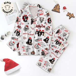Motley Criie Skull Merry Go Round White Design Pajamas Set