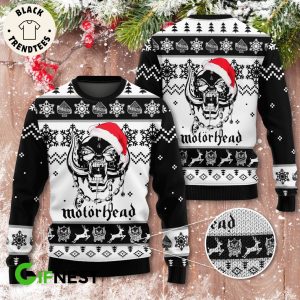 Motorhead Skull Black White Design 3D Sweater