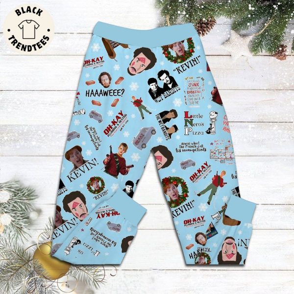 My Day Battle Play Kevin Portrait Blue Design Pajamas Set