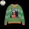 Ghibli Chibi Black Christmas Design 3D Sweater