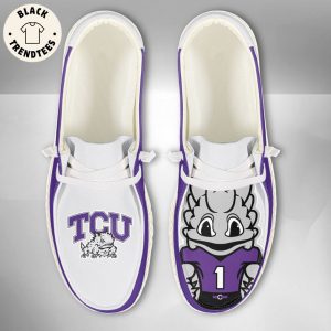 NCAA TCU Horned Frogs Custom Name Hey Dude Shoes