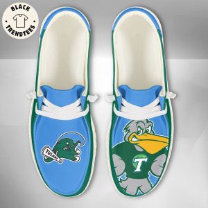 NCAA Tulane Green Wave Custom Name Hey Dude Shoes
