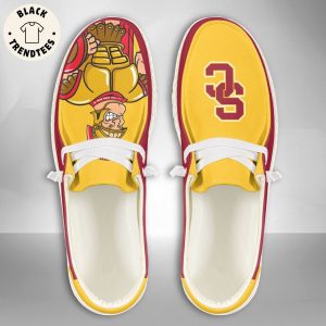 NCAA USC Trojans Custom Name Hey Dude Shoes