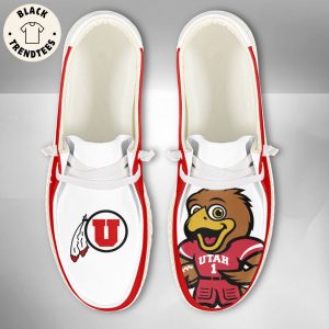 NCAA Utah Utes Custom Name Hey Dude Shoes