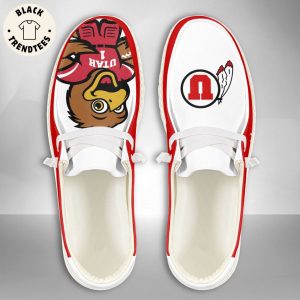 NCAA Utah Utes Custom Name Hey Dude Shoes