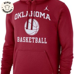 Oklahoma Basketball Red Logo Design 3D Hoodie