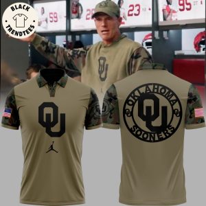 Oklahoma Football Veteran Salute To Service For Veterans Day Design 3D Polo Shirt