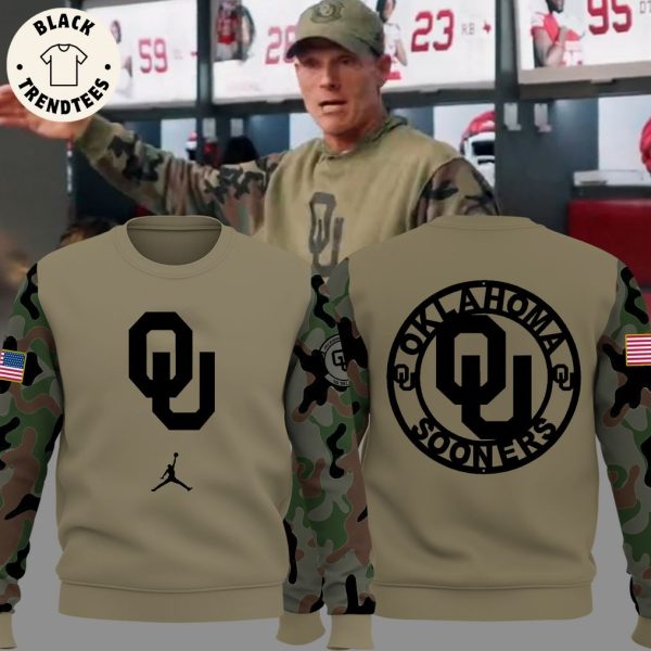 Oklahoma Football Veteran Salute To Service For Veterans Day Design 3D Sweater