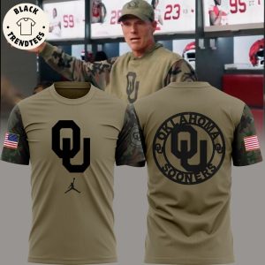 Oklahoma Football Veteran Salute To Service For Veterans Day Design 3D T-Shirt