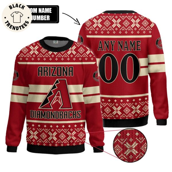 Personalized Arizona Diamondbacks Christmas Red Logo Design 3D Sweater