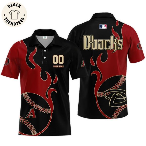 Personalized Arizona Diamondbacks Fire Design On Sleeve Baseball Jersey