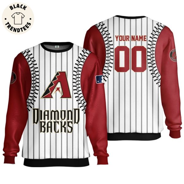 Personalized Arizona Diamondbacks White Striped Design 3D Hoodie