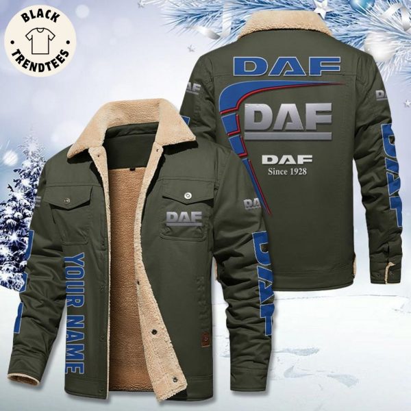 Personalized DAF Since 1928 Logo Design Fleece Jacket