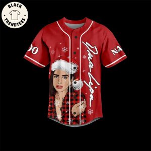 Personalized Girls Red Portrait Design Baseball Jersey