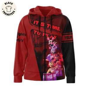 Personalized It’s Time To Play Red Design 3D Hoodie