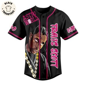 Personalized Jadtro World Travis Scott Black Design Baseball Jersey