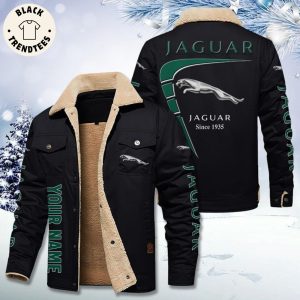 Personalized Jaguar Since 1927 Logo Design Fleece Jacket