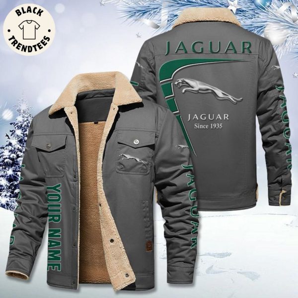 Personalized Jaguar Since 1927 Logo Design Fleece Jacket