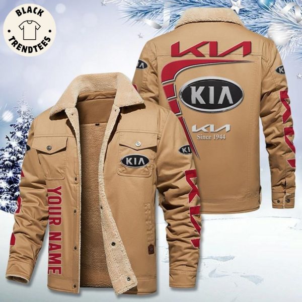Personalized Kia Since 1944 Logo Design Fleece Jacket