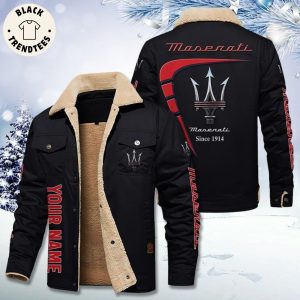 Personalized Maserati Since 1914 Logo Design Fleece Jacket