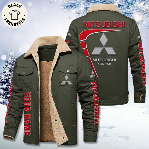 Personalized Mitsubishi Since 1970 Logo Design Fleece Jacket