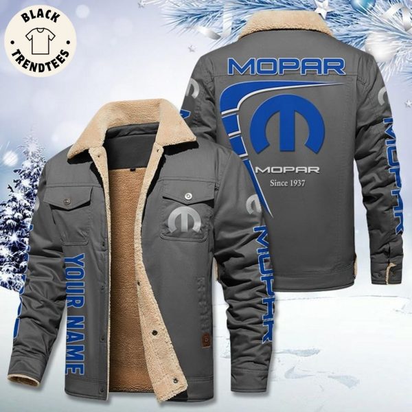 Personalized Mopar Since 1960 Logo Design Fleece Jacket