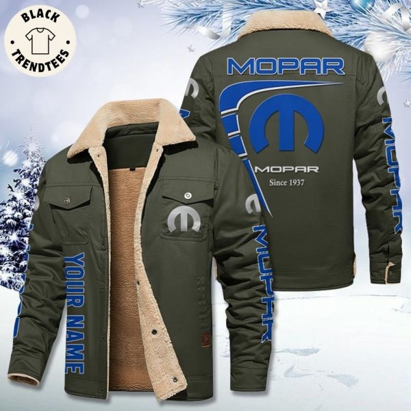Personalized Mopar Since 1960 Logo Design Fleece Jacket
