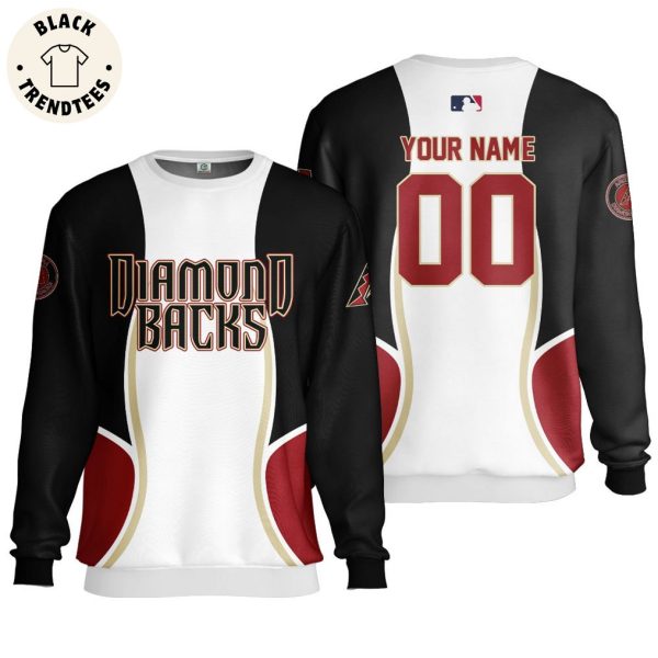 Personalized New Release Arizona Diamondbacks MLB White Black Design 3D Hoodie